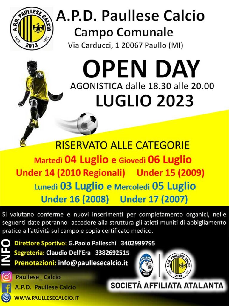 Open day - Agonistica